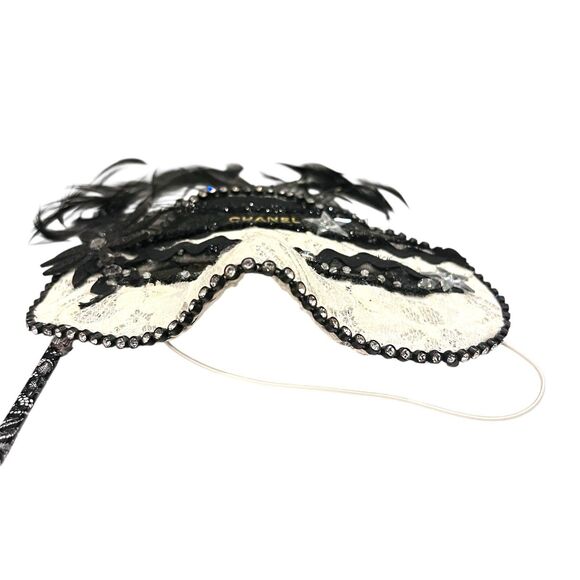 Masquerade Mask with Holding Stick Venetian Costume Mardi Gras Masks for Women - Picture 7 of 7